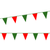 Red & Green Poly Pennant Strings