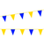 Blue & Yellow Poly Pennant Strings