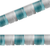 Turquoise & Silver Metallic Fringe Strings