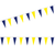Blue & Yellow Plasti-Cloth Pennant Strings