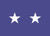 2 Star Air Force Officers 4''x 6'' E-Gloss Flag