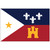 Acadiana Flag:  Factory 2nd - Flaws may include (and are not limited to):
Staining, rusty grommets, and/or messy stitching.