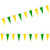 Yellow & Green Plasti-Cloth Pennant Strings
