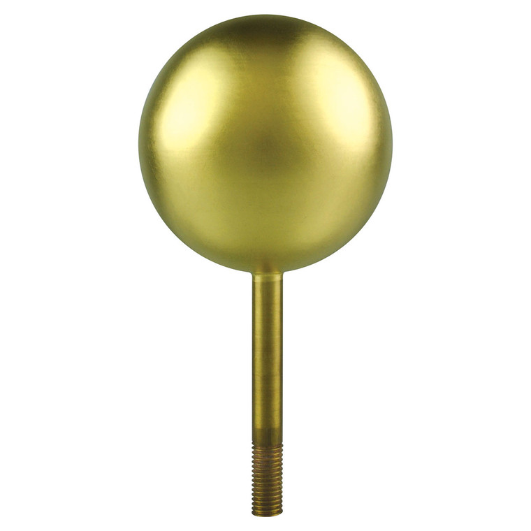 Gold Leaf Copper Flagpole Ball Ornament
