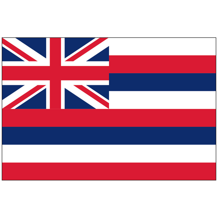 Mounted Hawaii Flag