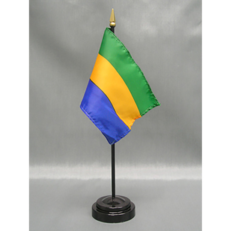 Gabon 4x6 E-Gloss Mounted Flag