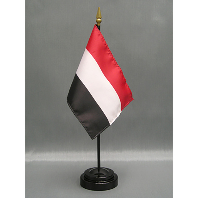 Yemen 4x6 E-Gloss Mounted Flag