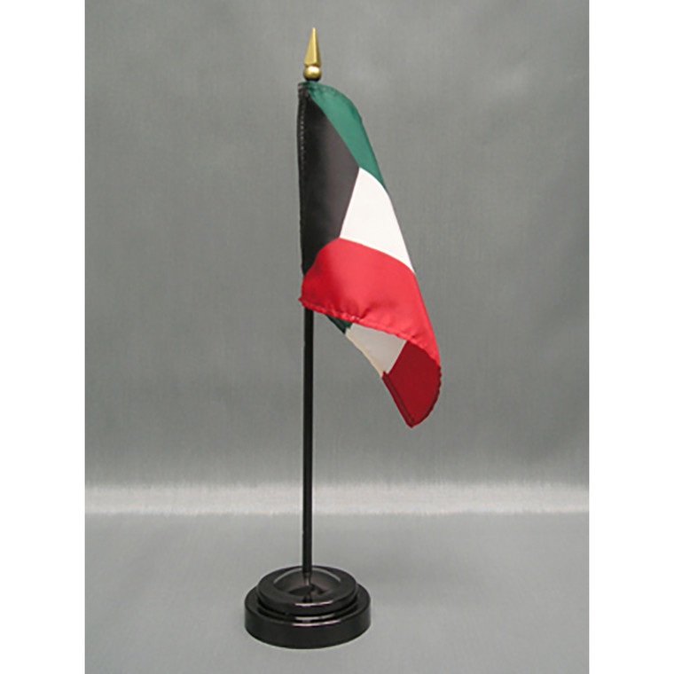 Kuwait 4x6 E-Gloss  Mounted Flag