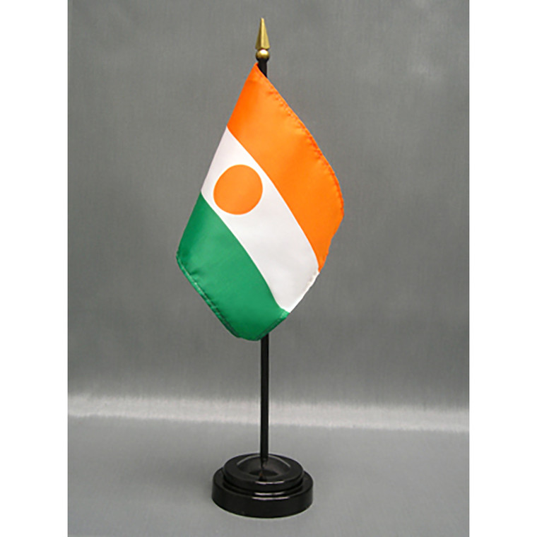 Niger 4x6 E-Gloss  Mounted Flag