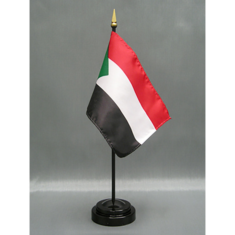 Sudan 4x6 E-Gloss Mounted Flag