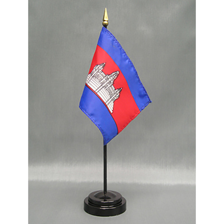 Cambodia 4x6 E-Gloss Mounted Flag