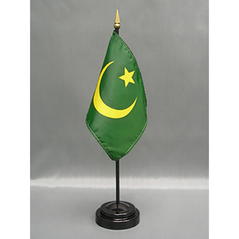 Mauritania 4x6 E-Gloss Mounted Flag