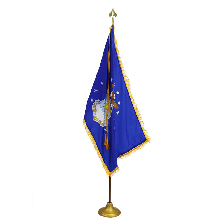 Air Force Indoor/Parade Flags with Pole Hem