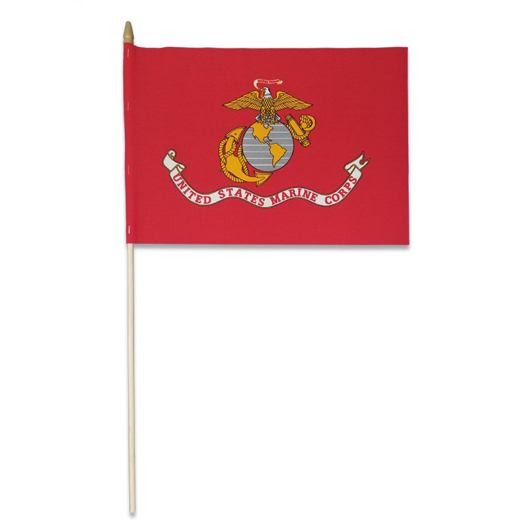 U.S. Marine Corps Flag on a Stick