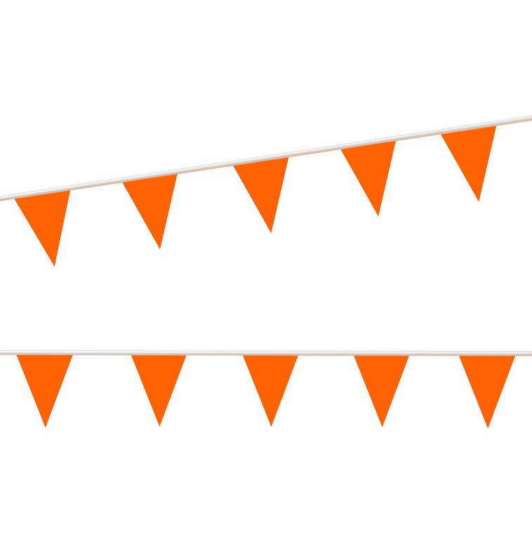 Orange Economy Plus Poly-Pennant String