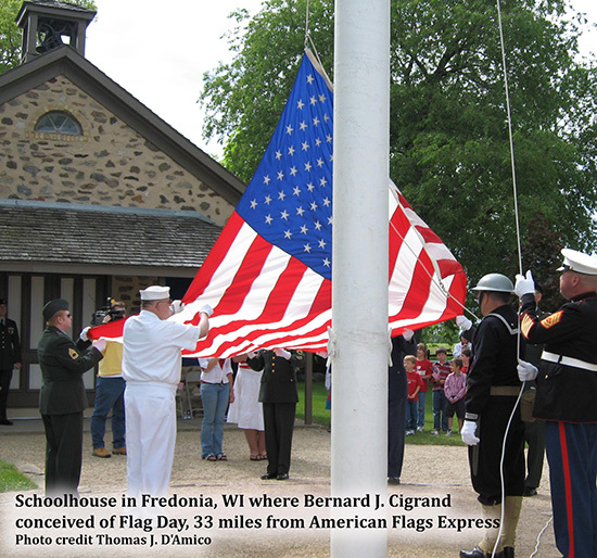 Schoolhouse image from the Flag Day history article