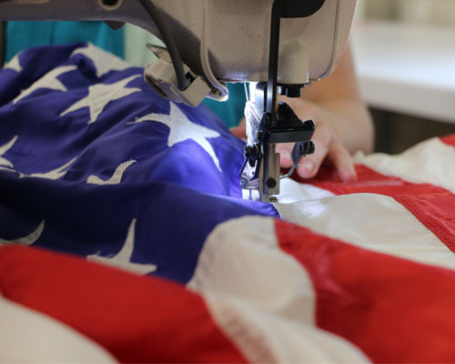 American Flag Sewing