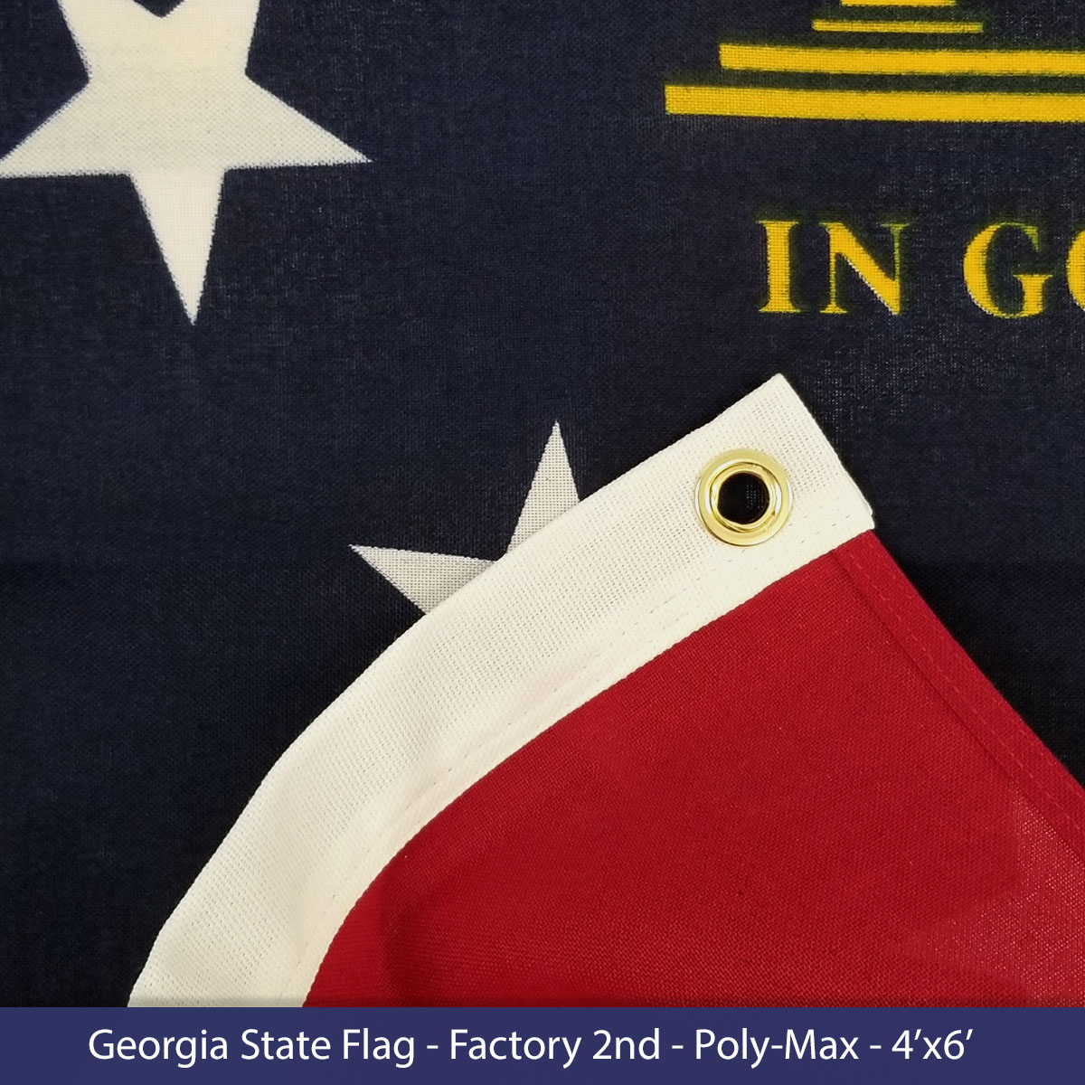 Factory 2nd - Georgia State Flag - 4'x6' Extreme Wind