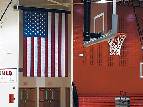 Motorized American Flag Displays