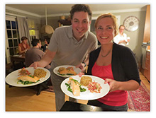 Picture of Nikki Holding plate of food