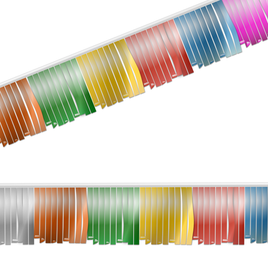 Milticolor Strings Multi-Color Metallic Fringe Strings Poly Hula Strings/Streamers ...