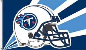 Tennessee Titans Garden Flag 2 Sided Helmet Logo