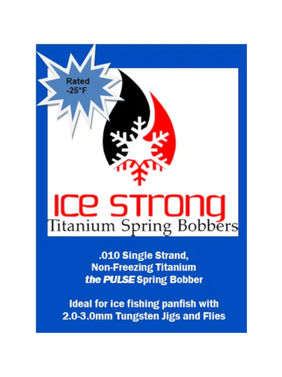 Ice Strong Titanium Spring Bobbers, 4 Styles Available