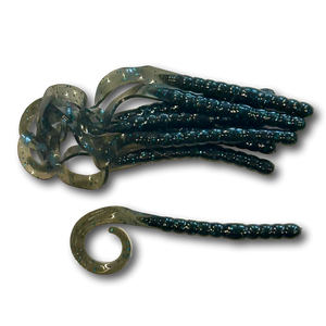 Barracuda Baits Hand Made 7.5" inch Curly Tail Worm Soft Plastic Bait Barracuda Baits Hand Made 7.5" inch Curly Tail Worm Soft Plastic Bait