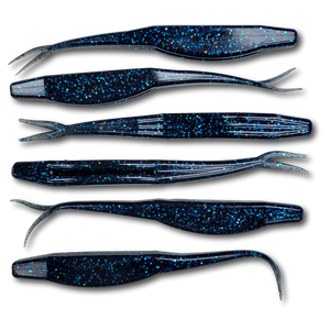 Barracuda Baits 8" inch Hand Made Soft Plastic Split Tail Shad Barracuda Baits 8" inch Hand Made Soft Plastic Split Tail Shad