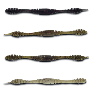 Four-Seven Lures  5.5 Inch WiggleRib Whacky Worm Soft Plastic Bait Four-Seven Lures  5.5 Inch WiggleRib Whacky Worm Soft Plastic Bait
