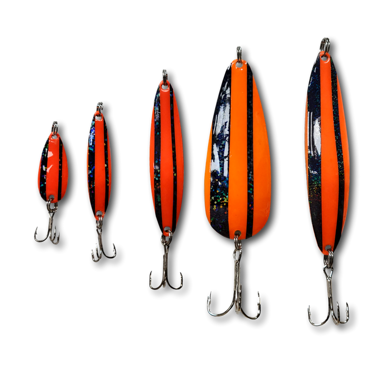 Parsons Lures "Orange Crush" Pattern Spoon