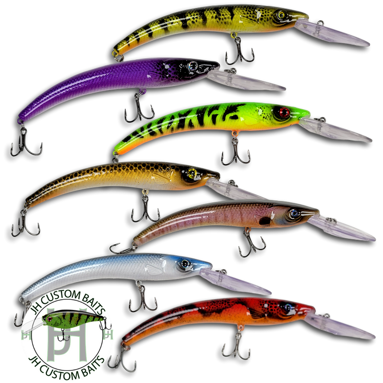 JH Custom Baits Hand Painted 4.75 Inch Skinny Minnow