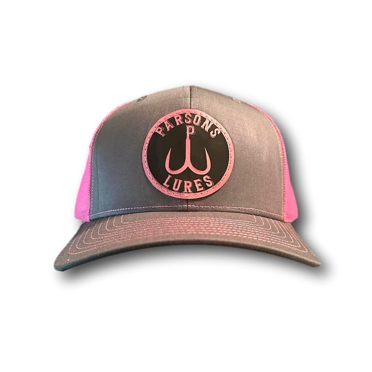 Parsons Lures Richardson 112 Original Trucker Hat, Pink Adjustable front view