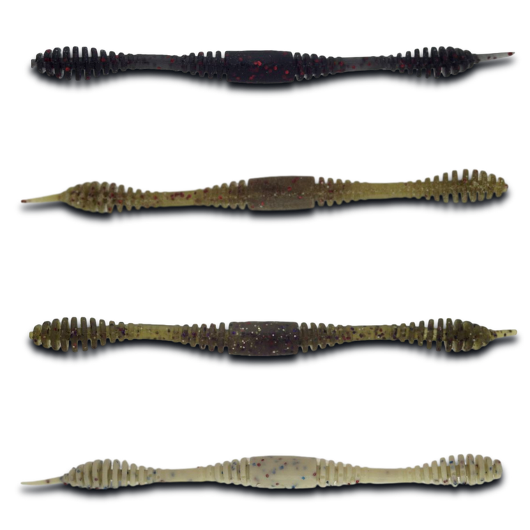 Four-Seven Lures  5.5 Inch WiggleRib Whacky Worm Soft Plastic Bait