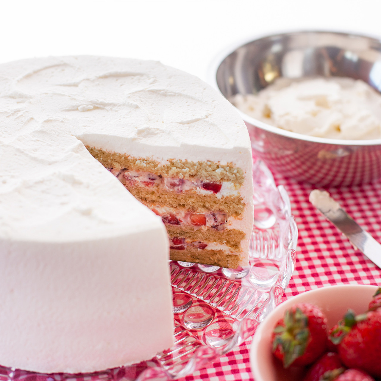 Summer Berry Charlotte Cake with Vanilla Bean Mascarpone Cream - Snowflakes  & Coffeecakes Cooking School