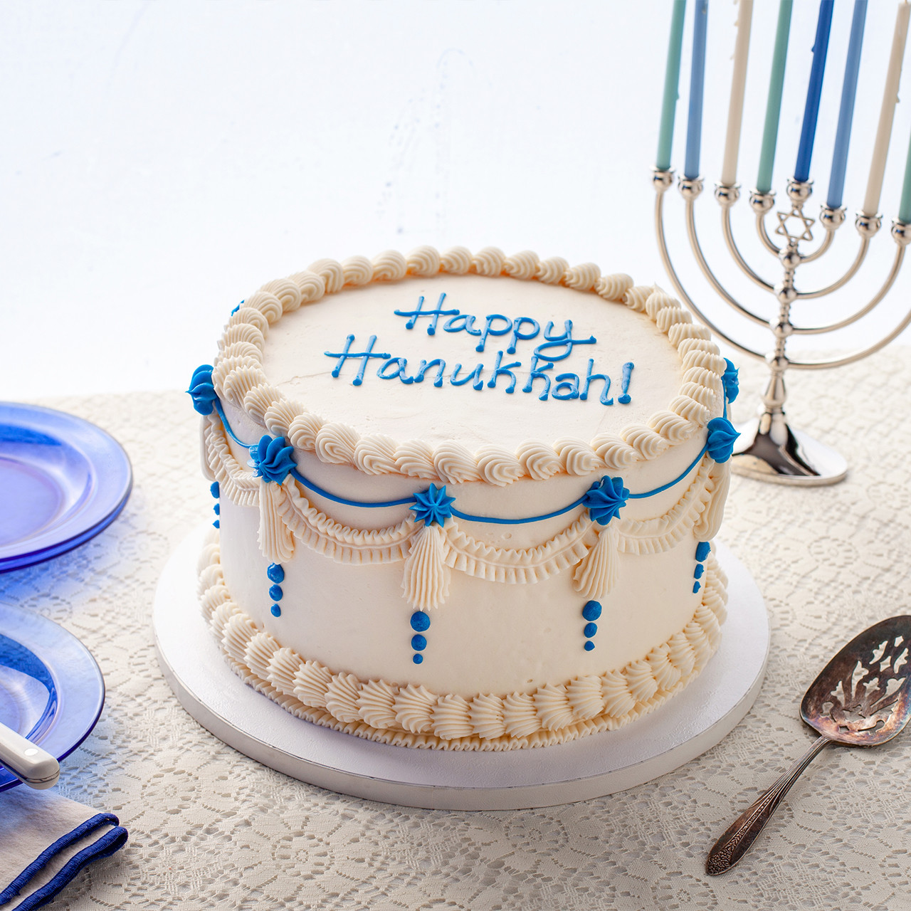 Hanukkah Vintage Cake