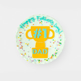 Celebrate Father's Day and show dad he is #1 with this fun trophy design. You pick the cake flavor.