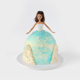 Winter Wonderland Barbie Cake