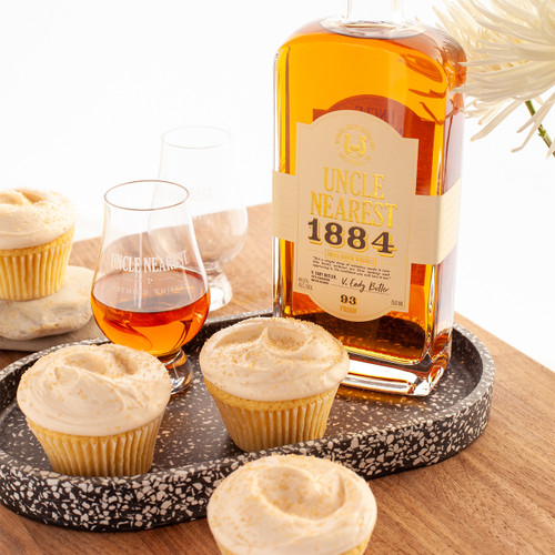 Uncle Nearest®  1884 Whiskey Vanilla Cupcake