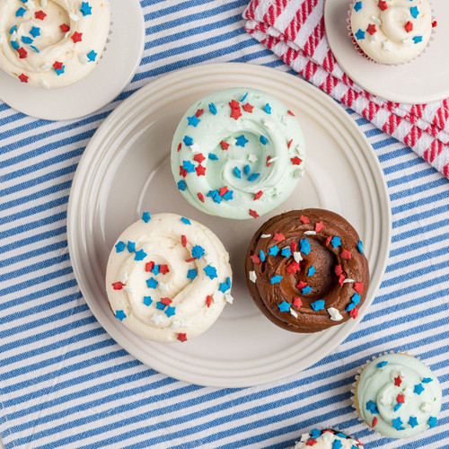 4th of July Decorated Cupcakes view 3