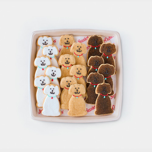 Dog Frosted Sugar Cookies