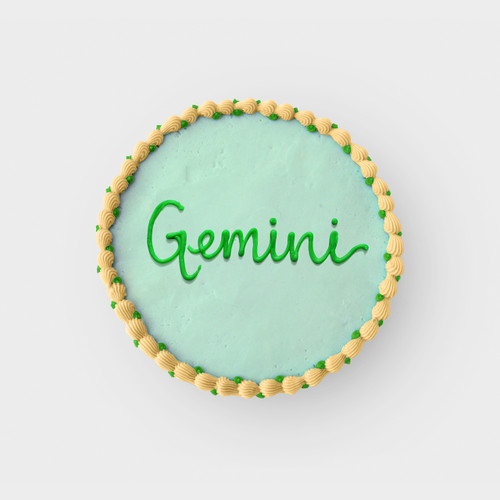 Gemini  Zodiac Decorated Cake
