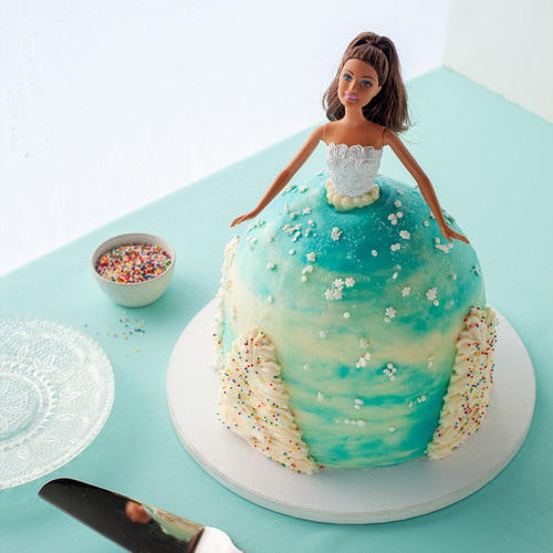 Winter Wonderland Barbie Cake