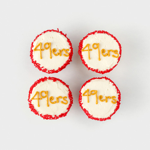49ers Cupcake 4-box