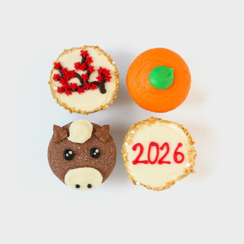 Year of the Horse Cupcake 4-Box