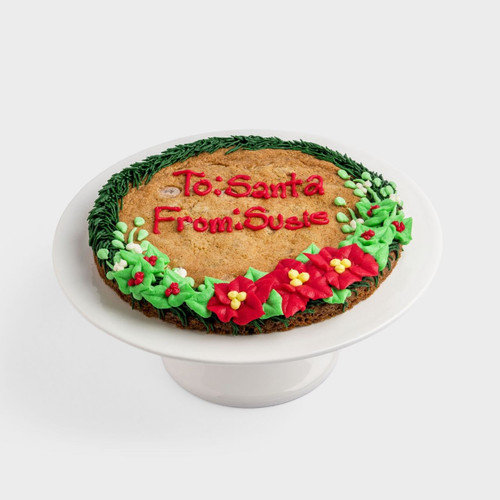 Holiday Wreath Chocolate Chip Cookie Cake Holiday Wreath Chocolate Chip Cookie Cake view 4