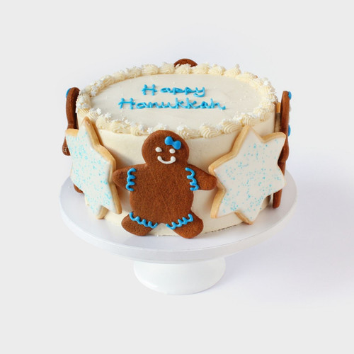 Hanukkah Cookie Decorated Cake