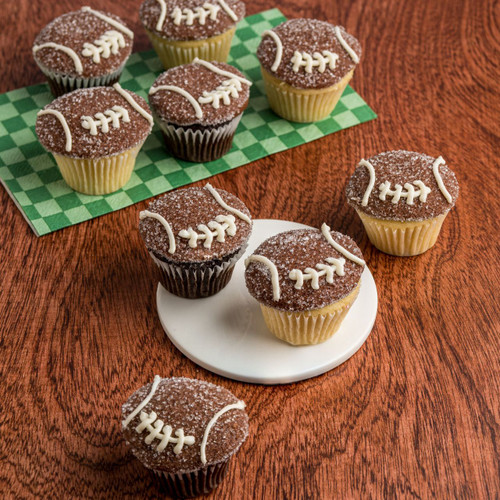 Mini Football Cupcake Dozen view 1