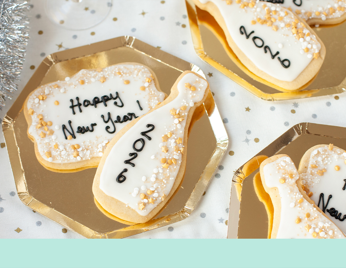 NYE 2026 Frosted Sugar Cookies