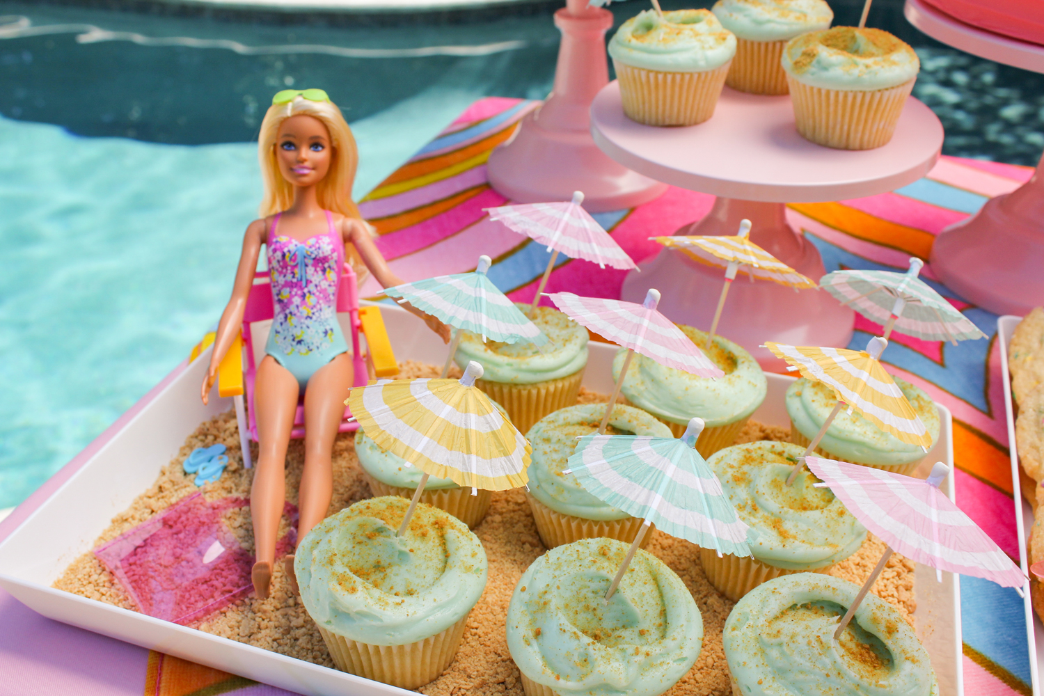 Barbie💗 #barbiethemovie #barbietheme #barbiecake #barbieparty #beachtheme  #barbiebeach #barbie #beachcake #verescakery